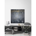 thumbnail image 4 of Parvez Taj "Golden Leaves" Painting Print on Brushed Aluminum, 4 of 7
