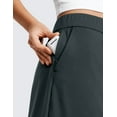 thumbnail image 4 of CRZ YOGA 4-way Stretch A Line Skirts for Women High Waitsted Tennis Work Drawstring Skort with Pockets, 4 of 4