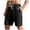 Black, variant on Leey-World Men's Athletic Shorts Mens Casual Shorts Cotton Drawstring 9 inch Chino Shorts Stretch Elastic Waist Summer Beach Golf Shorts(Coffee,S)