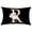 Q, variant on Wovilon Pillows Throw Pillows Pillow Covers Pillow Covers English Alphabet Anw Floral Pillowcases Black Throw Pillow Case