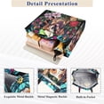 thumbnail image 5 of Dog Flowers Church Window Corduroy Tote Bag Handbag Large Messenger Bag Shoulder Crossbody Zipper Bag Purse, 5 of 8