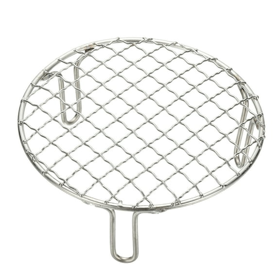 6 Inch Round Cooking Rack, Stainless Steel Canning Racks with Legs, Barbecue Mesh Grill for Baking Cooling Steaming Cookware