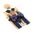 thumbnail image 3 of Conjunto de tirantes con pajarita para niños, tirantes elásticos, prácticos tirantes de esmoquin para niños Marina de guerra, 3 of 9