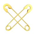 thumbnail image 1 of 2xPendientes Punk Pin Pendientes Ear Jewelry Golden Yuyangstore Pendientes de imperdible, 1 of 6