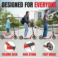 thumbnail image 3 of Madd Gear Metro Cruise 250 Folding Kick Scooter – 200mm Wheels, Adjustable Handlebar – Black/Gray, 3 of 9