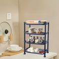 thumbnail image 5 of Multi-Layer Storage Rack Standing Shelf Unit - Plastic Kitchen Countertop Rack Bathroom Organizer Shelf, Space-Saving Storage Rack for Bathroom Towels Kitchen Pantry Living Room, 5 of 7