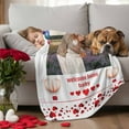 thumbnail image 5 of Welcome Home Baby Fleece Throw Blanket Lightweight Valentine's Day Sweet Couple Hugging Photo Fuzzy Flannel Throws Super Soft Cozy Flannel Blanket for Couch, Sofa, Bed, Travel 50"x80", 5 of 9