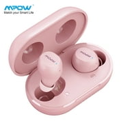 Mpow M12 Bluetooth In-Ear Earbuds, Wireless Charging, Wireless Earphones Dual Mic, Bass Sound/IPX8 Waterproof/Touch Control/25 Hrs/Dual Modes