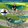 thumbnail image 5 of Tranquillo Foldable 2-Person Hammock with Collapsible Camping Set, Peacock, 5 of 9