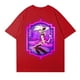 thumbnail image 4 of Hazbin Hotel Casual de la moda de las mujeres de manga corta Impreso Cuello Redondo Pullover Tops Rojo/2XL, 4 of 4