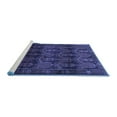 thumbnail image 2 of Ahgly Company Machine Washable Indoor Rectangle Persian Blue Traditional Area Rugs, 8' x 10', 2 of 4