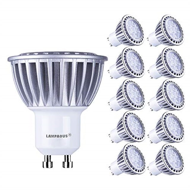 lampaous gu10 led bulbs 7w light bulb daylight spotlight,6000k cool