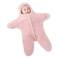 thumbnail image 2 of Baby Boy Baby Girl Baby Blanket Cute Newborn Sleep Soft And Wearable Blanket Hat Newborn Infant Baby Girl Boy Puffer Carbag Pram Bag Snowsuit Bunting Pink 0-3 Months, 2 of 4