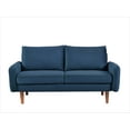 thumbnail image 4 of Uspridefurniture Maryellen Velvet 2PC Living Room Sets, Sofa Loveseat, Dark Blue, 4 of 5