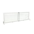 thumbnail image 4 of TRIXIE Expandable Wooden Freestanding Pet Gate with Pet Door, Expands to 71" Wide, White, 4 of 7