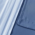 thumbnail image 3 of Hiasan Blackout Curtains with Sheer Overlay, Thermal Insulated Privacy Double Layer Mix & Match Window Curtains for Girls Bedroom, Living Room, 2 Drape Panels with Tiebacks, Dust Blue, 52W X 63L, 3 of 7
