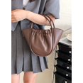 thumbnail image 2 of LinYooLi Soft Handbag for Women Fashion Ruched Basket Shoulder Bag Small Cute Soild Hobo Bag, 2 of 6
