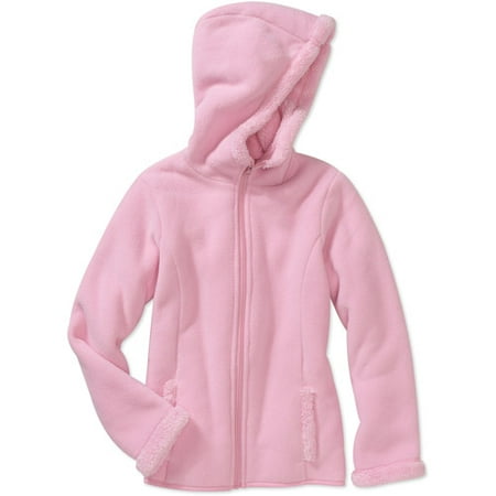 Faded Glory Girls' Fleece Bonded Sherpa Hoodie