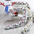 thumbnail image 3 of Guirnalda navideña de Año Nuevo, decoración de guirnalda de PE, nieve verde, vid flocada, decoraciones navideñas para interiores y exteriores, 3 of 4