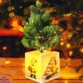 thumbnail image 6 of Pre-lit 14.2" Small Christmas Tree, Artificial Mini Christmas Tree with Light-Up Pot, Battery Powered Tabletop Xmas Tree Night Light for Table Desk Home Christmas Decor, 6 of 6