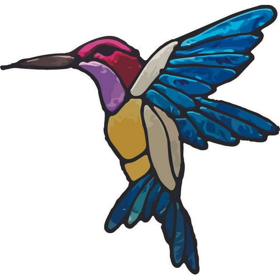 Animal Bird Birds Animals Vinyl Stained Glass Film Static Cling Window Waterproof Decal for Girls Boys Kids Room Bedroom Nursery House Fun Home Decor Stickers Wall Art Vinyl Decoration (40x40 inch)