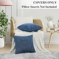 thumbnail image 5 of decorUhome 18x18 Decorative Throw Pillow Covers Set of 2 Chenille Couch Pillow Covers for Sofa Living Room Blue, 5 of 9