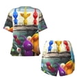 thumbnail image 5 of Lsque Pikmin Women's Short-Sleeved Pajama Set - 2 Piece Soft and Lightweight Sleepwear Set-4X-Large, 5 of 9