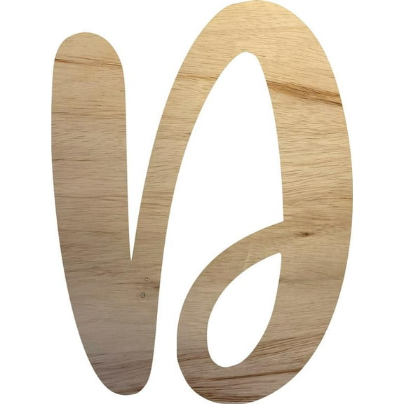 Real Wooden Letters, Unpainted 22'' Craft Letter D, Do It Yourself Jacklin Font