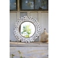 thumbnail image 3 of Kalalou Large Round Oyster Shell Mirror, One Size, Cream, 3 of 3