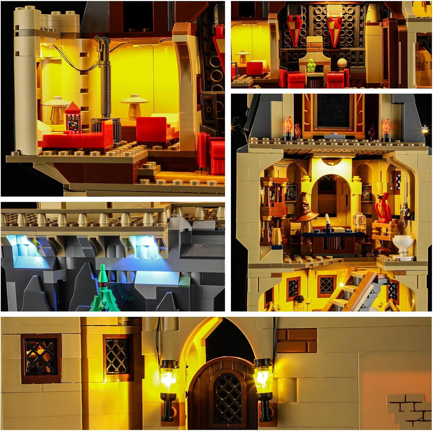 LED Light for Lego-76454 Harry Potter Hogwarts™ Castle: The Main Tower Building Blocks Model (Building Set NOT Included)