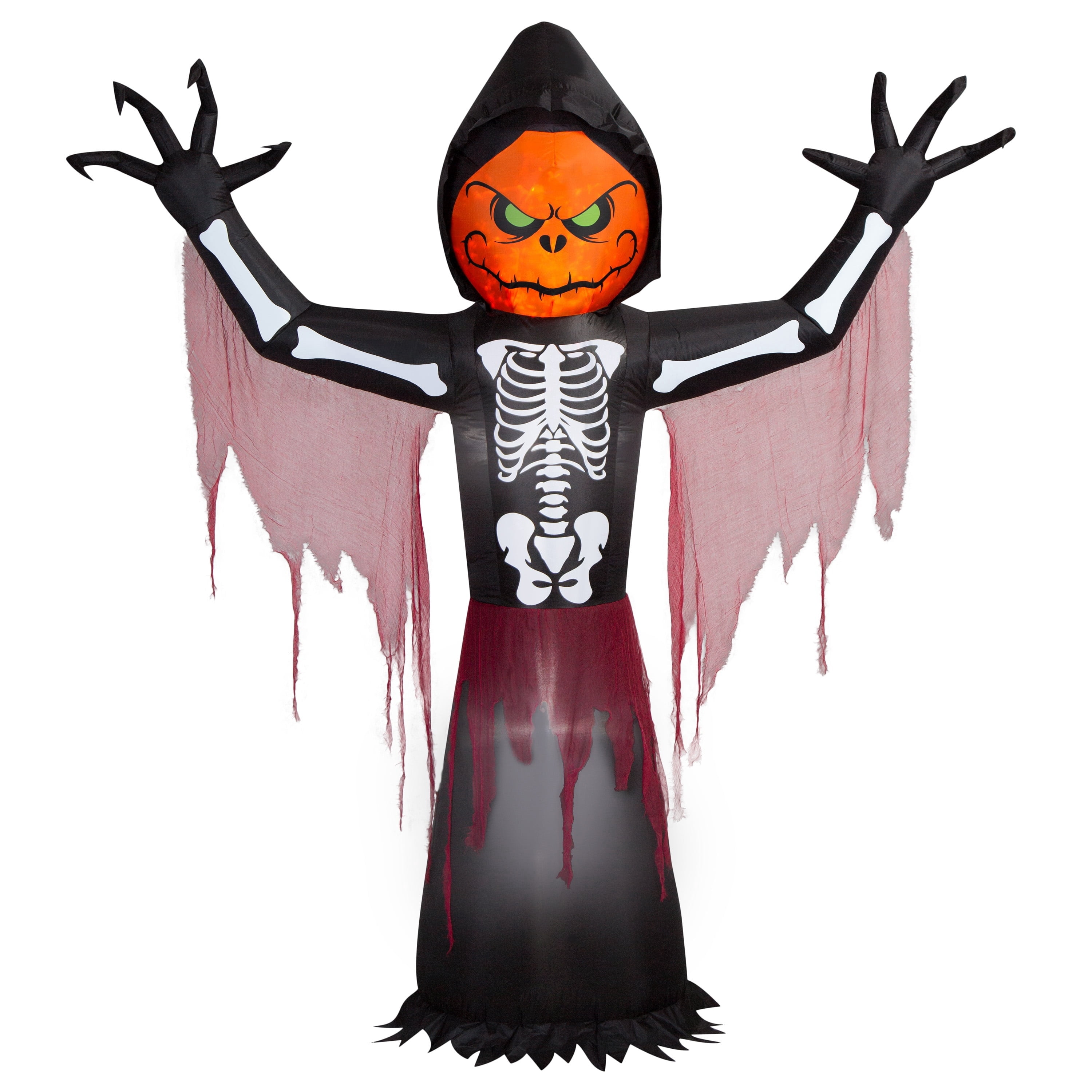 Skeleton Reaper Airblown Yard Inflatable, Multicolor, 8', Halloween by Way To Celebrate