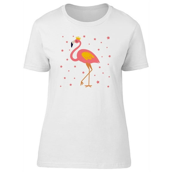 Pink Flamingo King T-Shirt Women -Image by Shutterstock, Female x-Large