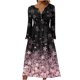 thumbnail image 2 of ICHUANYI Liquidación Mujer Casual Cuello Redondo Manga Larga Abotonado Plegable Vestidos Estampados ICHUANYI WER2023082200518, 2 of 5