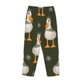 thumbnail image 3 of Lsque Mallard Ducks Wild Birds Print Women's Pajama Pants, Lounge Pant - Comfortable Home Wear,Elastic Waistband, Stylish Design-Large, 3 of 9