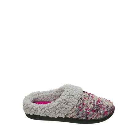 Dearfoams Women's Tweed Knit Clog Slippers