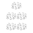 thumbnail image 2 of Yuarrent 10 Pieces/Set Stainless Steel Cookie Mold Cute Christmas Sandwich Kitchen Bread Biscuit Themed Mould Cake Portable Anti-rust Type2 NO2, 2 of 6
