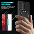thumbnail image 4 of for Samsung Galaxy S20 FE Case with Camera Sliding Cover, [Compatible with MagSafe] with Magnetic Ring Kickstand, Military Grade Heavy Duty Protection Phone Case for Samsung Galaxy S20 FE, Black, 4 of 10