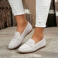 thumbnail image 2 of HEWUQI Orthopedic Shoes for Women Leather Flowers Arch Support Slip on Loafers Lightweight Dress Sneakers Walking Casual Outdoor Flats c-Gray Size 7, 2 of 4