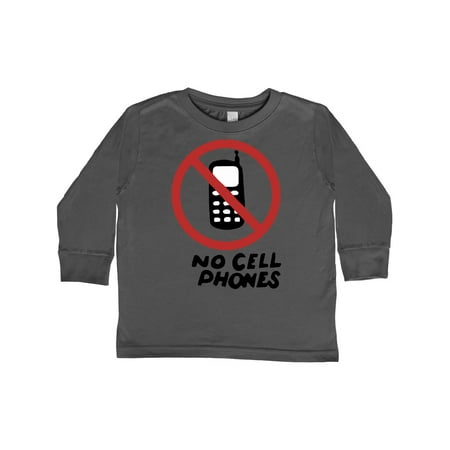 

Inktastic No Phones Gift Toddler Boy or Toddler Girl Long Sleeve T-Shirt
