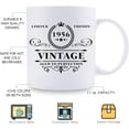 thumbnail image 5 of 1956 Birthday Gifts for Women Men - 1956 Vintage 11 oz Coffee Mug - Great 1956 Birthday Gifts for Grandpa Grandma Dad Mom Friend Sister Brother Coworker, 5 of 6