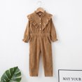 thumbnail image 4 of YTDSCS Kids Toddler Spring Fall for Boys Girls,Baby Romper Summer Long Sleeve Button Jumpsuit Spring Autumn 1-7T Kids Pants Boys Girls, 4 of 7