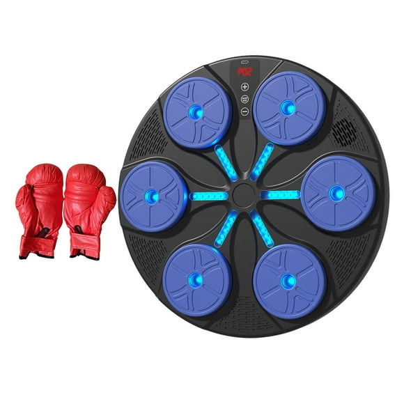Máquina de Boxeo Musical Zulema Almohadilla de Perforación Con Guantes Azules