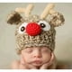 thumbnail image 4 of Gorro de Navidad para bebé, gorro de ganchillo a mano de Reno Adorable, gorros tejidos para niño y niña recién nacido, accesorios para fotos, gorro tejido, Papá Noel de Navidad, 4 of 4