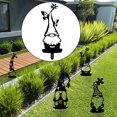 thumbnail image 3 of Gnomo Jardín Enanos Estatuilla Arte de hadas Césped Patio Estatua Garaje Estacas Plantas Granero Patio Patio Patio Decoración al El 12x30cm shamjiam Estatua de gnomo, 3 of 8