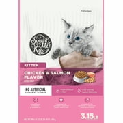Special Kitty Chicken and Turkey Flavor with Oatmeal Kibble Dry Cat Food for Kittens, 3.15 lb Bag