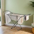 LEDREM Clothes Drying Rack, Steel, PP Plastic Laundry Drying Rack ...