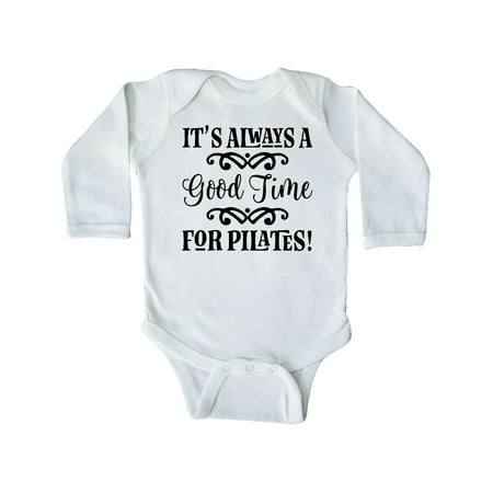 

Inktastic Exercise Fitness Pilates Gift Gift Baby Girl Long Sleeve Bodysuit