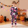 thumbnail image 4 of Gerichy Halloween Pajamas Little Boy Girls Crew Neck Cute Print Pajama Sets Long Sleeve Lovely Sleepwear 2 Piece Pjs Multiple Cartoon Jammies Pajama 2T-9T, 4 of 7