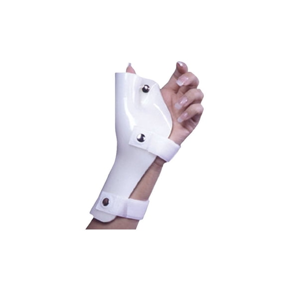 PDC Healthcare FBRGK0000TG Attelle de Fracture, Pouce, Orthèse de Gardien de Jeu, Droite, Très Grand, Blanc