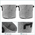 thumbnail image 3 of RENACLIPY 5 Pcs Pots de Culture Gris pour le Développement des Racines avec Design d'Aération Extérieur, 3 of 6